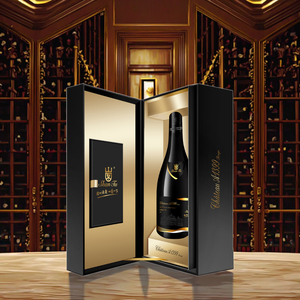 Tùy chỉnh vàng bạc các tông Hộp giấy cho bao bì rượu vang dập nóng dập nổi cho rượu vang đỏ Vodka khác có cồn - Product Image 6