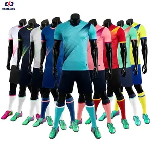 Özel süblimasyon futbol forması erkekler futbol kulübü formalar kiti spor üniformaları İngiltere futbol gömlek siyah yeşil futbol forması