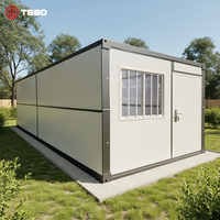 Maison pliable économique et mobile en conteneur, certifiée OEM, résistante aux ouragans, préfabriquée