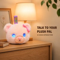 Jouet en peluche robot intelligent compagnon émotionnel avec rembourrage en coton PP et dialogue IA pour le soulagement du stress et l'éducation