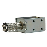 Solenoide de tracción 0835T01 DC12V 24V con resorte de retorno, electromagneto lineal para maquinaria textil, máquina clasificadora de frutas, cerradura de vending