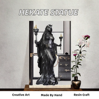 Statue en résine sculptée à la main, déesse grecque sorcière de la nuit, pour décoration mythologique, collection d'autels