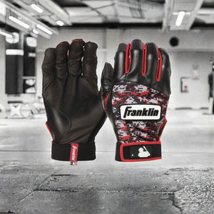 Gants de frappe de baseball et de softball de haute qualité, 100% polyester, fermeture à boucle et crochet, pour gaucher, respirants - Product Image 2