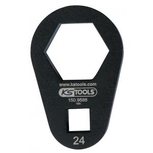 KS TOOLS - 150.9591 Jeu de clés polygonales à insérer 3/8 '', extra plates (mm) LUBRIFICATION, FILTRATION ET BOUGIES - Product Image 1