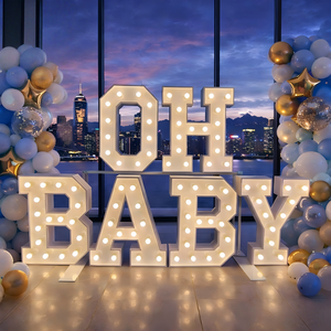 Luci LED Personalizzate Impermeabili per Esterni, Lettere e Numeri Luminosi per Decorazioni di Matrimoni e Feste - Product Image 1