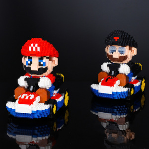 מיני בניין בלוקים חיבור dy mioa מרוץ מרוץ צעצועים מתנות יצירתי להרכיב קישוטי משחק מריוס - Product Image 2