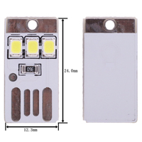 Mini lampe USB super lumineuse pour clavier, ordinateur portable, alimentation mobile, puce LED, veilleuse, 1 pièce