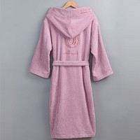 Vente de gros Peignoir à capuche pour femmes et hommes Peignoirs de luxe en éponge de coton