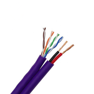 Outdoor <span class=keywords><strong>Cat5</strong></span> cat5e Cavo di Rete Siamese 4pr 24AWG Ethernet Cavo con adattatore di Alimentazione 305m - Product Image 5