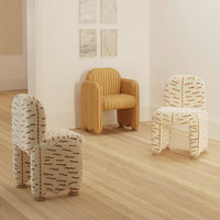 Chaises de salle à manger modernes et organiques, chaise de salle à manger en bois de luxe pour hôtel et restaurant, avec accoudoirs, chaise d'appoint en forme de tonneau pour table à manger