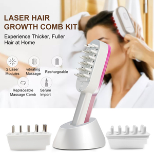 Gran oferta, peine masajeador de cuero cabelludo para estimular el crecimiento del cabello, peine para masaje del cuero cabelludo con vibración, masajeador de cabeza eléctrico - Product Image 6