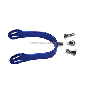 <span class=keywords><strong>Éperons</strong></span> de cheval en aluminium avec 4 tiges interchangeables, <span class=keywords><strong>éperons</strong></span> interchangeables en aluminium pour cheval, couleur noire - Product Image 6