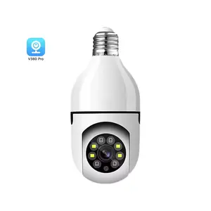 V380PRO Night Vision Cheap Smart Home Camera Best seller WiFi Light Bulb Camera Two Way Talk Auto Tracking Security Wifi Camera