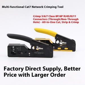 Đa Chức năng Máy tính để bàn Mạng Cáp kìm loại <span class=keywords><strong>7</strong></span> thép dọc uốn tóc bồng công cụ PVC nhiều tinh thể đầu Metric Tước - Product Image 3