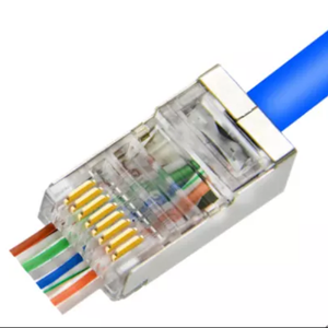 Cat6 e Cat6A Rj45 Connector Brass Pass através de comunicação para amigos felinos - Product Image 5