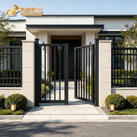 Fabrieks prijzen Tuinhek Deur Roestvrij Aluminium Chinese Cantilever Poorten Schuifdesign Foto's Villa Ingang Laswerk Poort
