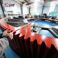 Nouveau module OEM de grande taille, engrenage droit en acier forgé, couronne d'engrenage, roue dentée robuste pour four rotatif, broyeur à boulets, taille personnalisée Yogie