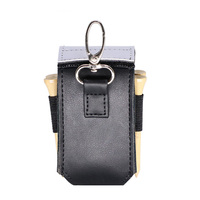 DIY PU Leather Sublimation Golf Tee Holder-Transfert de chaleur Portable Mini sac pochette sac de transport accessoires avec Clips