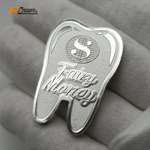 Alien Tooth Fairy novedad regalo plateado <span class=keywords><strong>moneda</strong></span> conmemorativa para regalo de colección - Product Image 6