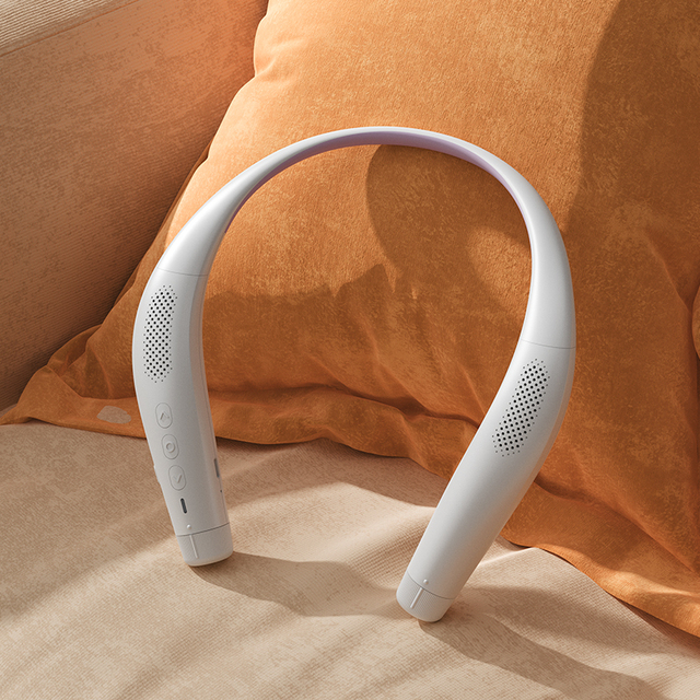 Wireless Neckband Speaker 2.4G Transmitter Hands-free Calling Dual Mic Lightweight Wearable TV Gaming Telework Personal Speaker
