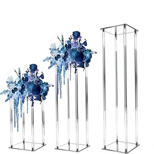 CRE8IFY - Soporte de Flores Acrílico Transparente Profesional y Moderno de 40/60/80 cm, Florero Decorativo, Centro de Mesa para Bodas, Fiestas y Eventos - Product Image 4