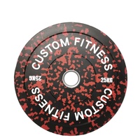 Plaque de poids en acier et caoutchouc écologique pour haltères, idéale pour la compétition et l'exercice en salle de sport, motif camouflage (Bumper Plate)