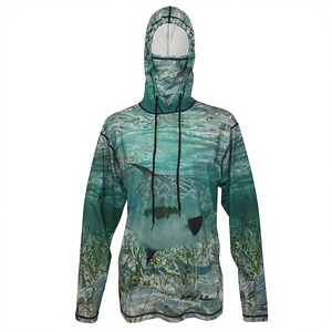 Sweat à capuche de pêche en plein air anti-UV léger, personnalisable OEM, prix de gros avec le meilleur design - Product Image 1