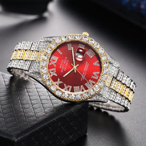 Nieuwe Mode Over De Hele Hemel Ster Stalen Band Diamond Ingelegd Heren Horloge Drie Oog Romeinse Digitale Quartz Horloge - Product Image 6
