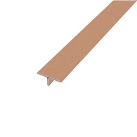 Profilés en forme de T en acier inoxydable 304 PVD de 15 mm pour la décoration murale, garniture de carrelage en forme de T, miroir doré, or rose, finition brossée