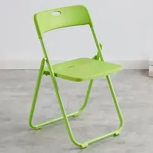 Versatile Foldable Green and Black Plastic <b>Metal</b> <b>Chair</b> Versatile Foldable Green and Black Plastic <b>Metal</b> <b>Chair</b> - Product Image 1