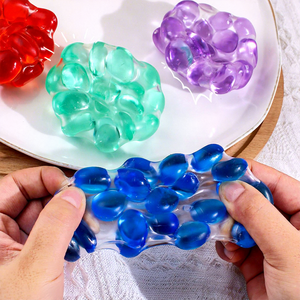 Nuovi Giocattoli Antistress a Forma di Sfera di Cristallo Croccante, Colorati e Sonori, Giocattolo Sensoriale a Forma di Pietra, Giocattolo Squeezable Sottovuoto, Novità Divertente per l'Autismo - Product Image 1