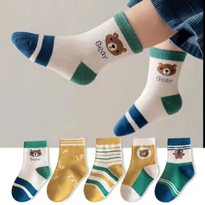 Chaussettes d'hiver pour enfants garçons chaussettes mi-tubes pour enfants en éponge à l'intérieur filles garçons chaussettes pour bébé