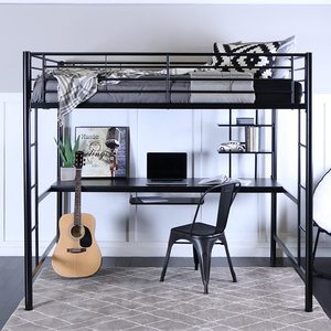 2020 Offre Spéciale Moderne <span class=keywords><strong>Lit</strong></span> Mezzanine Avec <span class=keywords><strong>bureau</strong></span> En Métal <span class=keywords><strong>Lit</strong></span> <span class=keywords><strong>Superposé</strong></span> Pour adultes/adolescents, peu Encombrant - Product Image 3