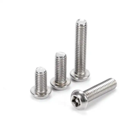 Baut Kepala Tombol Torx Baja Tahan Karat 304 Pabrik M5 M6 M8 Model Anti Maling Tersedia untuk Semua Standar yang Tersedia