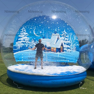 NB <b>INFLATABLE</b> Outdoor <b>Inflatable</b> Igloo Dome Tent Transparent PVC With Base Customized <b>Inflatable</b> Bubble Tent NB INF - Product Image 3