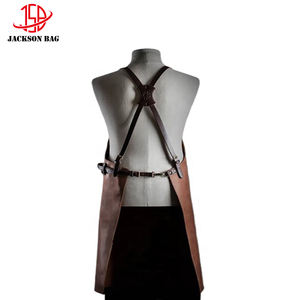 चमड़े का काम एप्रन के लिए जेब के साथ पुरुषों के लिए महिलाओं समायोज्य <span class=keywords><strong>Aprons</strong></span> कसाई महाराज खाना पकाने <span class=keywords><strong>Aprons</strong></span> रसोई BBQ ग्रिल - Product Image 3