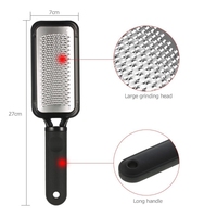 Outils de soin des pieds de pédicure professionnelle en acier inoxydable lime à pied épurateur râpe à talon râpe dure peau morte dissolvant de callosités utilisation des ongles