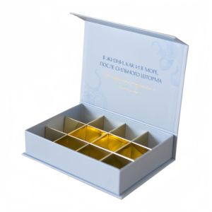 Logo personalizzato di lusso grande vano in cartone di carta biscotti confezione regalo per biscotti con divisori - Product Image 4