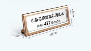 Soporte de pantalla LED metálico de un solo lado ajustable Etiquetas de cubo de números grandes para estantes de automóviles y supermercados - Product Image 6
