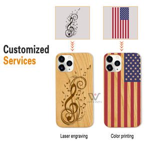 ฮาร์ดไม้กลับกันกระแทกอุปกรณ์โทรศัพท์มือถือกรณีโทรศัพท์ฝาครอบไม้สำหรับ <span class=keywords><strong>iPhone</strong></span> 12 <span class=keywords><strong>Pro</strong></span> - Product Image 4