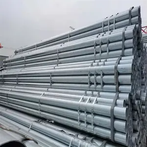 High Quantity BS1387 Standard Galvanized Steel Pipes ASTM A106 Sch 40 ERW GI Iron Tube