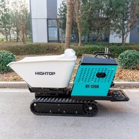 HIGHTOP Mini-tracteur benne automotrice 1200 kg sur chenilles en caoutchouc