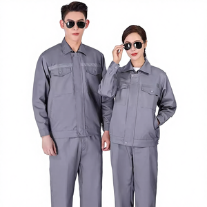 Work Clothes Spring Autumn Long Sleeve Wear-resistant Reflective Polyester Labor protection <strong>Coveralls</strong> Workshop Logistics Auto - Product Image 1