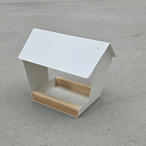 JH-Mech Hangable Bird House Jardín Decoración Abrasión Extraíble Fácil de llenar a prueba de herrumbre Moderno Heavy Duty Metal Bird Feeder - Product Image 1