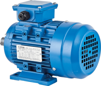 Moteur asynchrone électrique triphasé à induction, série MS, 0,09 kW, 4P, boîtier en aluminium
