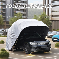 Abri de stationnement automatique pour voiture, structure en acier, revêtement en poudre, imperméable, pliable pour le stationnement des voitures