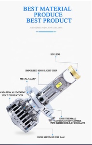 ระบบไฟ LED คุณภาพสูง Y9 สำหรับรถยนต์ รุ่นใหม่ H4 Luz LED สำหรับรถยนต์ 9005 โปรเจคเตอร์เลนส์ <span class=keywords><strong>Bi</strong></span> LED ไฟหน้า H7 H11 6000K หลอดไฟรถยนต์สีขาว - Product Image 2