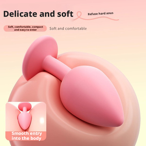 <span class=keywords><strong>Plug</strong></span> <span class=keywords><strong>Anale</strong></span> Vibrante in <span class=keywords><strong>Silicone</strong></span> con Telecomando per Uomini e Donne, con Modalità Multiple di Vibrazione, Giocattolo Sessuale per Adulti Impermeabile - Product Image 3