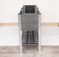 Jardinière surélevée en PVC pour l'extérieur, facile à installer, écologique, colorée, grande, à double couche, pour fleurs et légumes