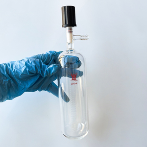 Fiaschetta Schlenk in Vetro Borosilicato a Parete Spessa 0-4mm/0-8mm, Tubo di Stoccaggio <span class=keywords><strong>con</strong></span> Valvola per Alto Vuoto, Fiaschette per Attrezzature da Laboratorio - Product Image 5